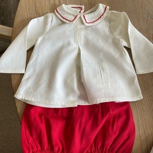 Adorable luli & me diaper cover and smock top 0-3